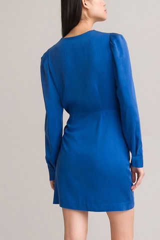 Robe portefeuille - Bleu cobalt