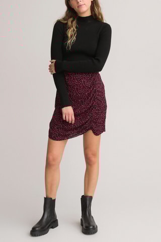 Minijupe taille haute - Noir