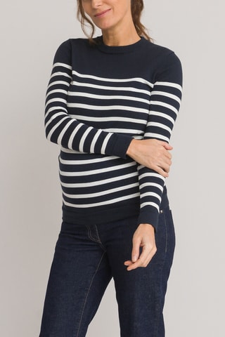 Pull - Bleu marine et blanc rayé