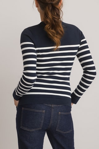 Pull - Bleu marine et blanc rayé