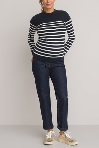 Pull - Bleu marine et blanc rayé