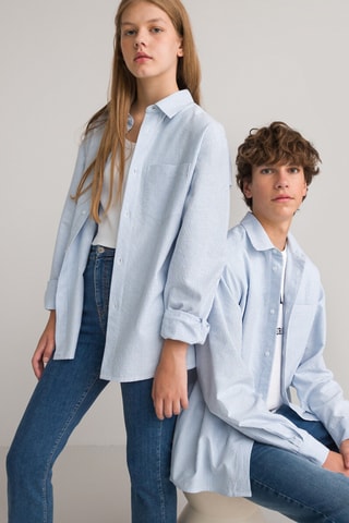 Chemise - Bleu et blanc rayé