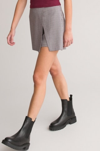 Jupe short - Blanc et bordeaux