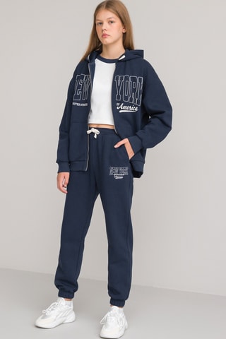 Ensemble sweat + pantalon - Bleu marine