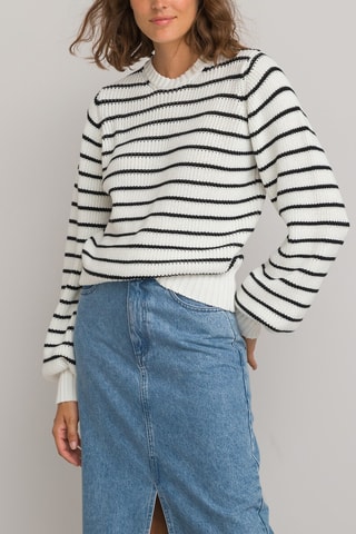 Pull - Ivoire et noir rayé