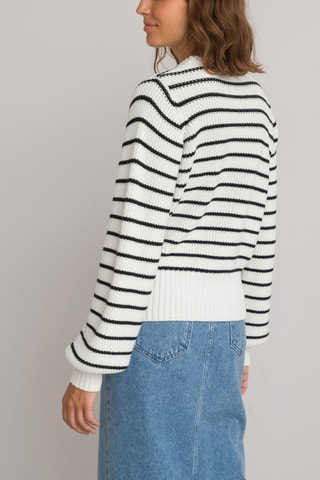 Pull - Ivoire et noir rayé