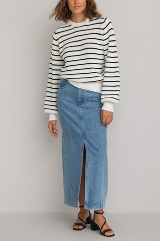 Pull - Ivoire et noir rayé