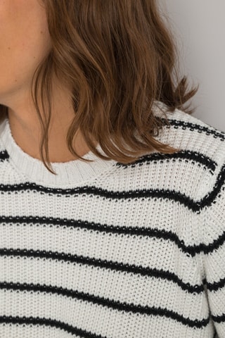 Pull - Ivoire et noir rayé
