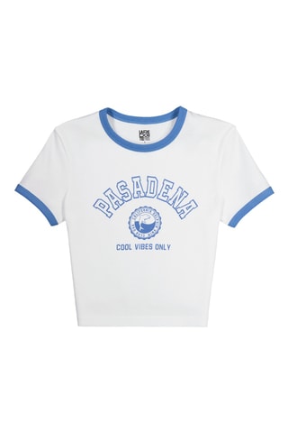 T-shirt - Blanc et bleu