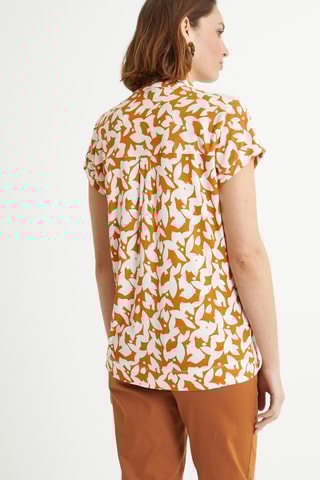 T-shirt - Orange et blanc