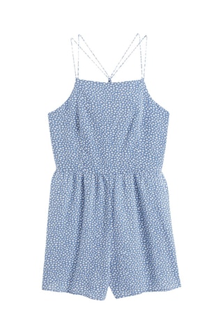 Combi short - Bleu et blanc