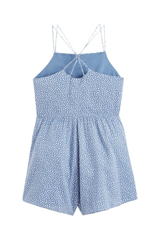 Combi short - Bleu et blanc