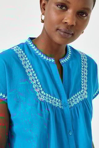 Blouse - Bleu bahamas