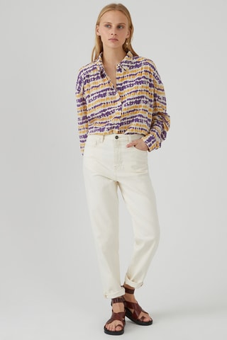 Chemise - Violet et jaune