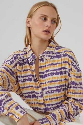 Chemise - Violet et jaune
