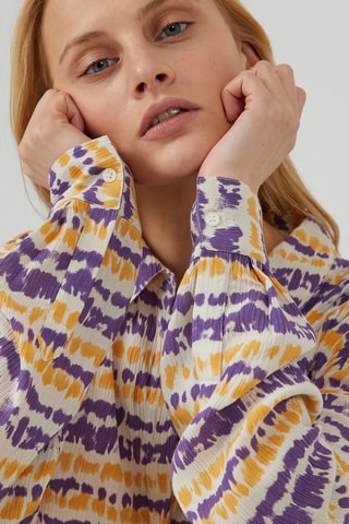 Chemise - Violet et jaune