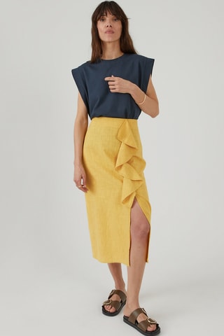 Jupe - Jaune moutarde