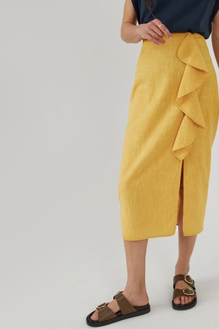 Jupe - Jaune moutarde