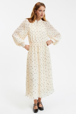 Robe - Ecru et noir