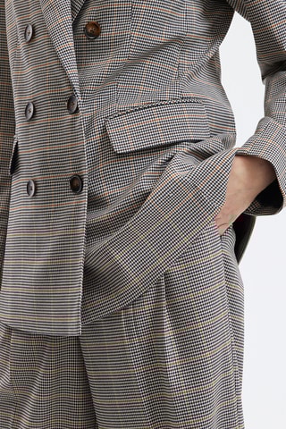 Veste - Marron et beige à carreaux