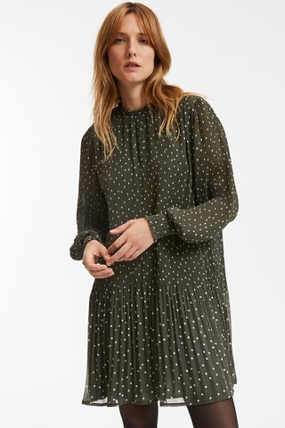 Robe - Kaki et blanc