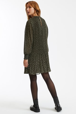 Robe - Kaki et blanc