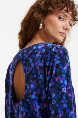 Blouse - Bleu et rose