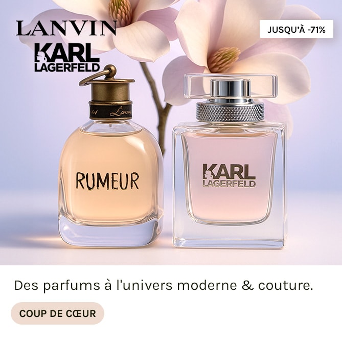 LANVIN & KARL LAGERFELD à super prix sur BEAUTÉ PRIVÉE