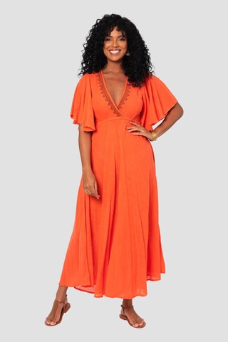 Robe longue - Orange