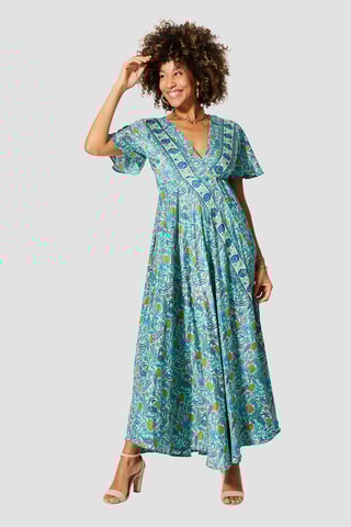 Robe longue - Bleu