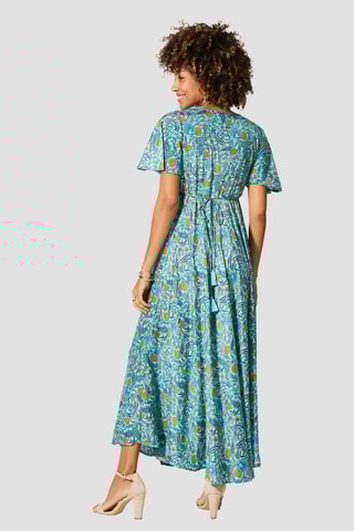 Robe longue - Bleu