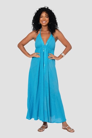 Robe longue - Turquoise