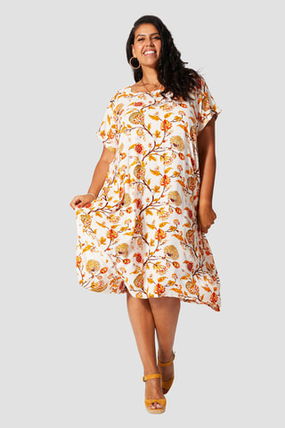 Robe longue - 
Blanc