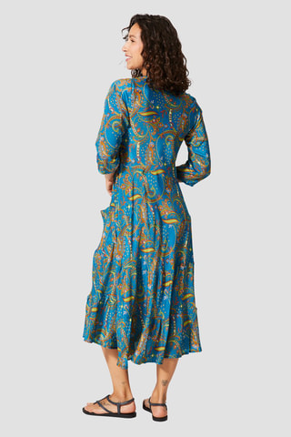 Robe longue - 
Bleu