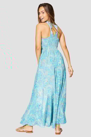 Robe longue - 
Bleu