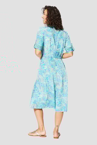 Robe - Turquoise et bleu
