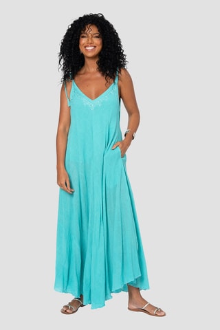 Robe longue - Turquoise