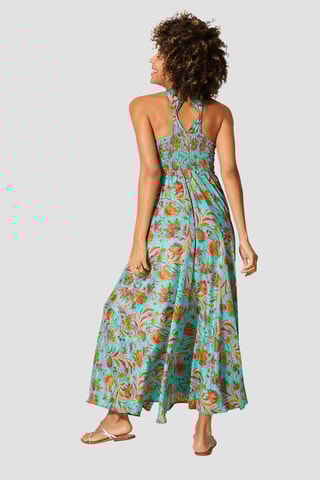 Robe - Turquoise et rose