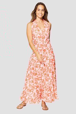 Robe longue - 
Orange