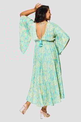 Robe longue - 
Vert