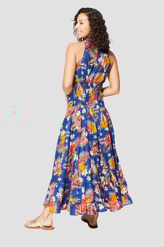 Robe longue - 
Bleu marine