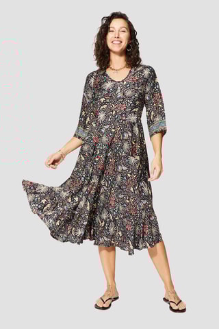 Robe - Noir et beige