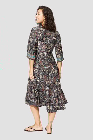 Robe - Noir et beige