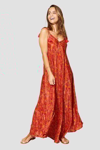 Robe longue - 
Rouge