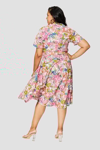 Robe longue - 
Rose