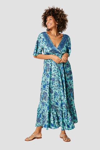 Robe longue - 
Bleu