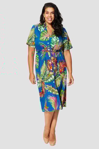 Robe chemise - Bleu marine