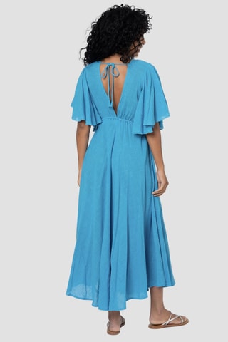 Robe longue - Bleu