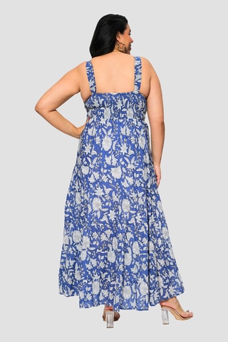 Robe longue - Bleu