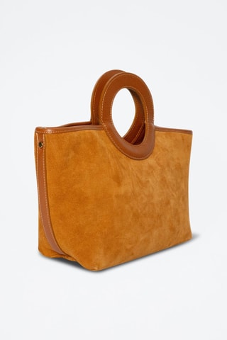 Sac à main en cuir Saumur Suede - Camel